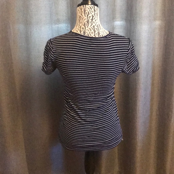 Navy shirt with white stripes - Picture 3 of 4
